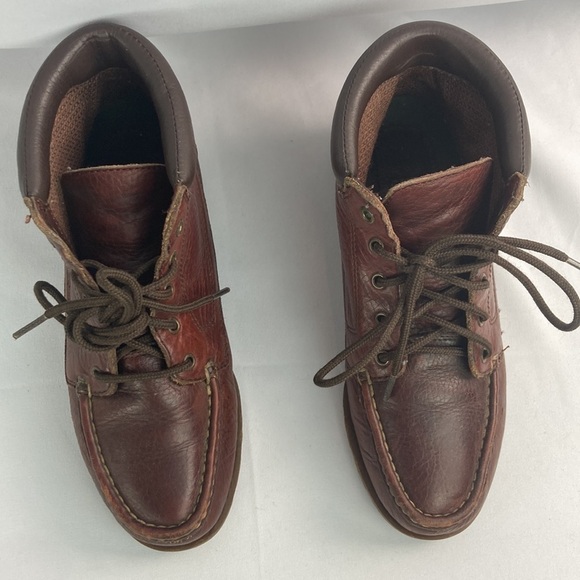 Timberland lace up hiking brown leather boots 7 - Picture 3 of 6